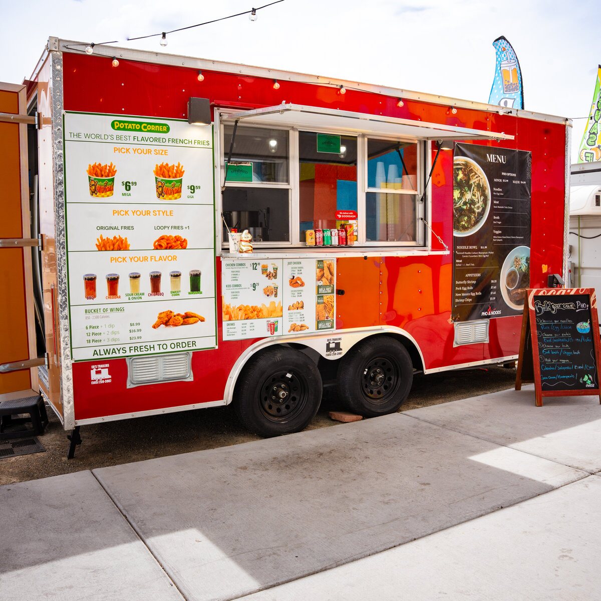 Pho & Noods / Potato Corner food truck at Nuevo Atrisco